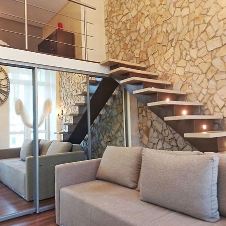 Двухуровневая Дизайнерская Квартира В Центре Киева Extérieur photo